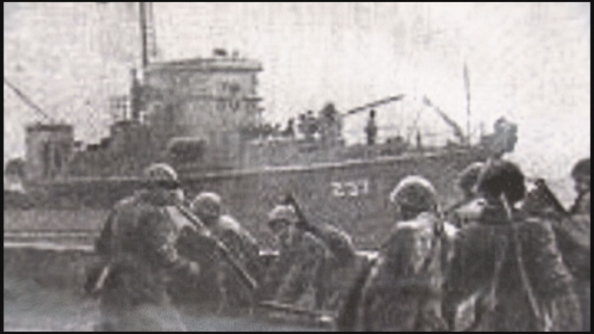 掃海艇２３７　1945年サハリンで撮影